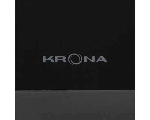 KRONA Kristen 600 black/inox S нержавеющая сталь / черное стекло