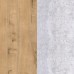 ШКАФ "RINNER" 2-х створчатый "ГЛЭДИС" М22 Дуб Крафт Золотой / Цемент светлый 2200 х 800 х 500 мм