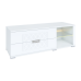 ТУМБА "RINNER" под ТВ модульная гостиная "ТИФФАНИ" М03 белый (поры дерева) / белый глянец 518 х 1500 х 510 мм