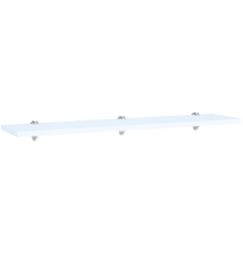 ПОЛКА "RINNER" навесная 1,4 модульная гостиная "ТИФФАНИ" М06 белый (поры дерева) / белый глянец 22 х 1400 х 200 мм