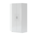 ШКАФ "RINNER" угловой "ТИФФАНИ" М35 с зеркалом белый (поры дерева) / белый глянец 2220 х 1070 х 1070 мм