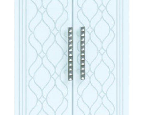КОМОД "RINNER" витрина модульная гостиная "ТИФФАНИ" М11 белый (поры дерева) / белый глянец 960 х 1500 х 510 мм