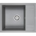 Мойка кухонная Paulmark Flugen 50-600 PM216050-GRM из искусственного камня, серый металлик