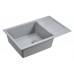 Мойка кухонная Paulmark Flugen 60 PM317850-GRM из искусственного камня, серый металлик
