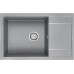 Мойка кухонная Paulmark Flugen 60 PM317850-GRM из искусственного камня, серый металлик