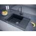 Мойка кухонная Paulmark Flugen 60 PM317850-BLM из искусственного камня, черный металлик