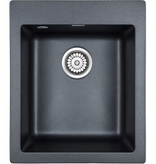 Мойка кухонная Paulmark Kante 40 PM104249-BLM из искусственного камня, черный металлик