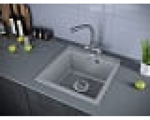 Мойка кухонная Paulmark Kante 50 PM105152-GR из искусственного камня, серый