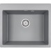 Мойка кухонная Paulmark Kante 60 PM106052-GRM из искусственного камня, серый металлик