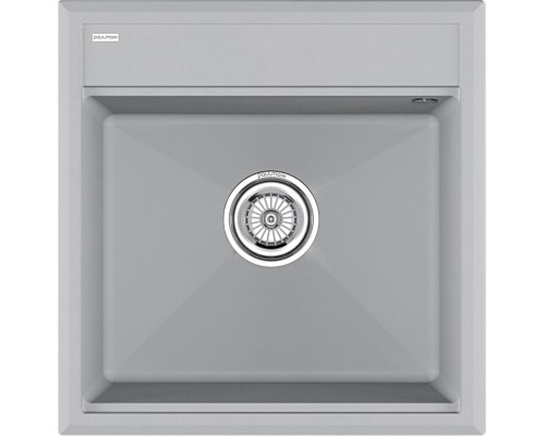 Мойка кухонная Paulmark Stepia 50 PM115051-GRS из искусственного камня, серый дым