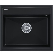 Мойка кухонная Paulmark Stepia 60 PM115951-BLM из искусственного камня, черный металлик