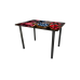 Стол "Акрона" обеденный СЕУЛ - 1 (2-52) Венге с фотопечатью Luminar 17 / опоры D 50 труба
